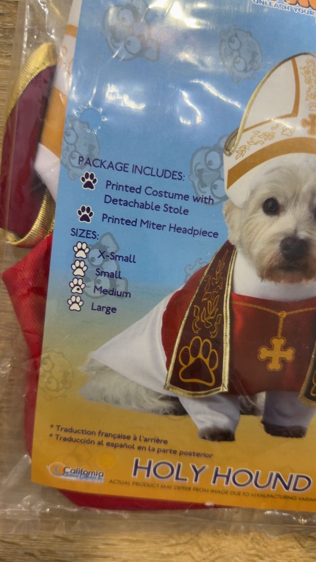 California Costumes Holy Hound Pet Costume Medium 3