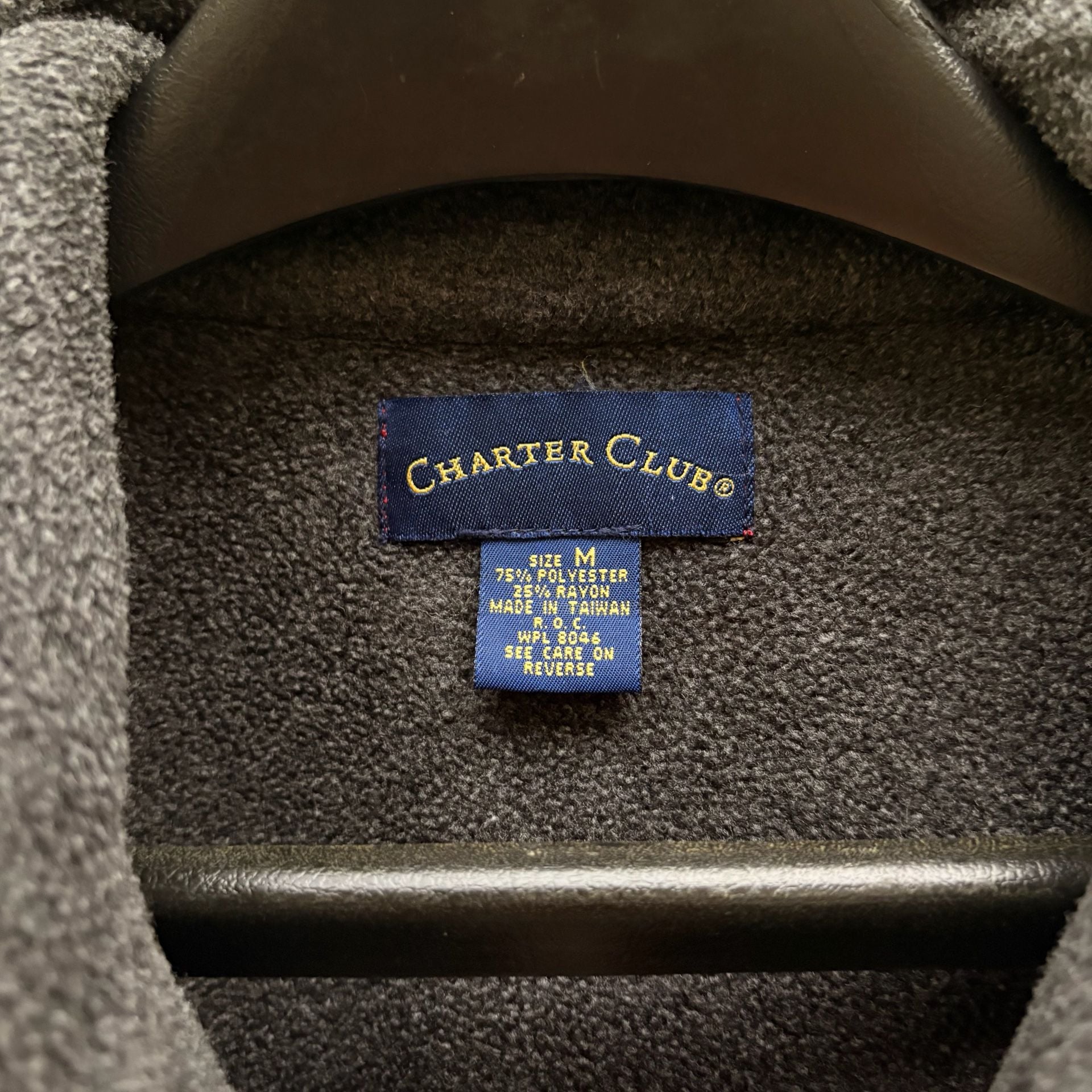 Charter Club Fleece Vest Size M Red Full Zip Pockets 5