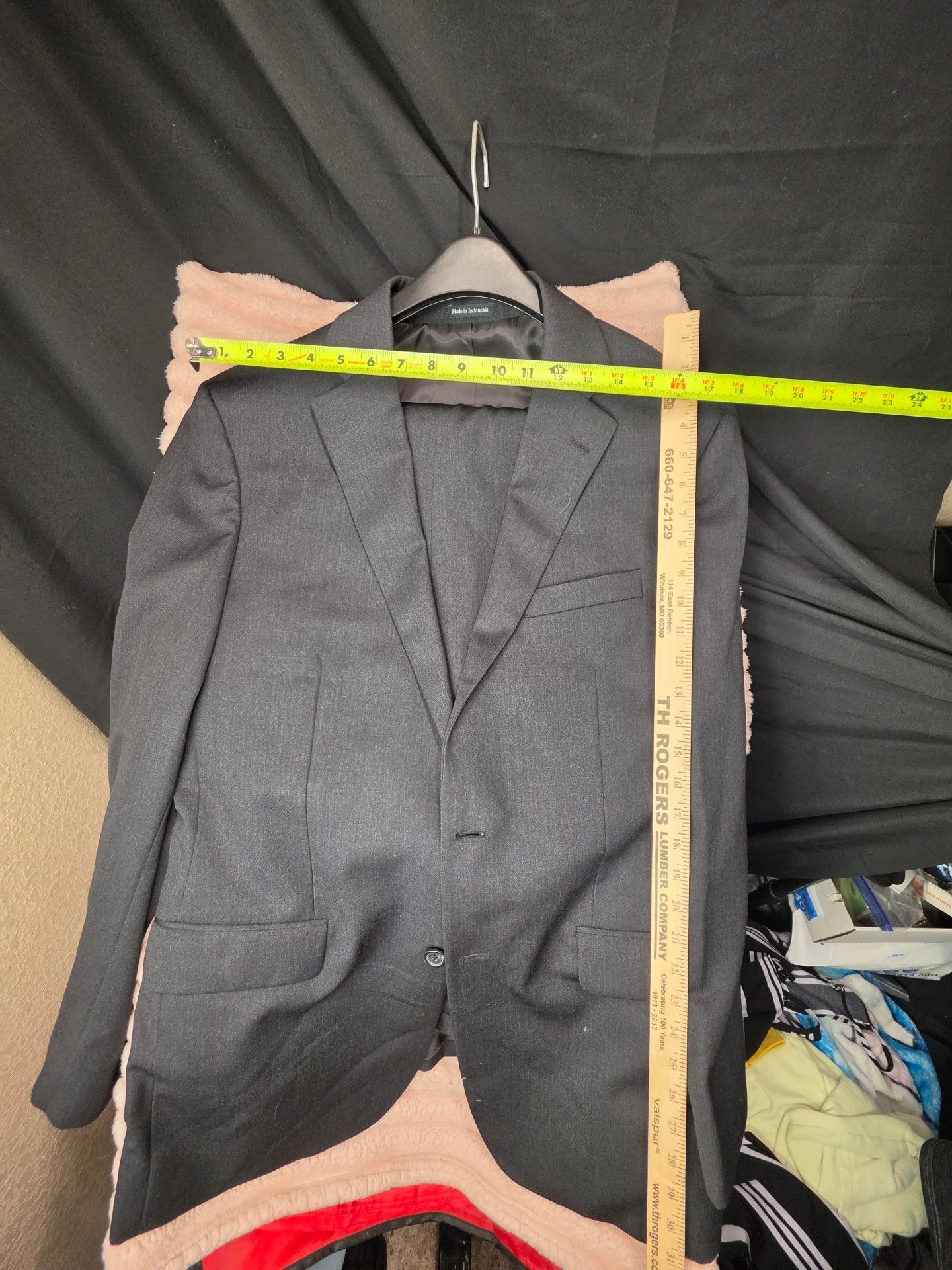 Pronto Uomo Platinum Suit Separates Size 36 Waist Charcoal Gray 2