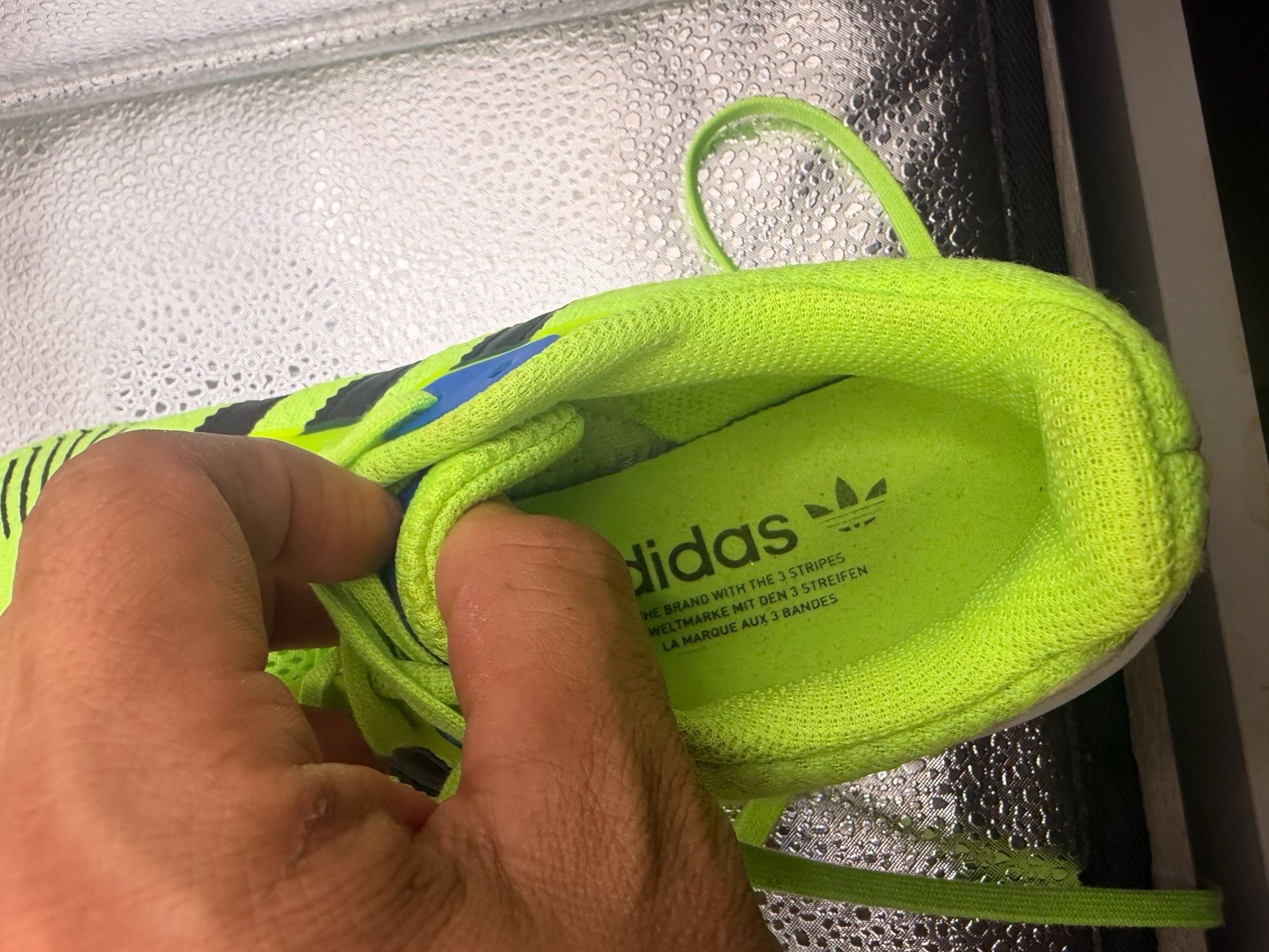 Adidas Swift Run Shoes Neon Yellow Black 7
