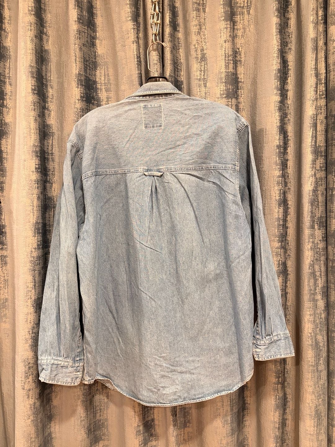 Andrews Blues Vintage Denim Button Up Shirt Size M Blue Cotton 8