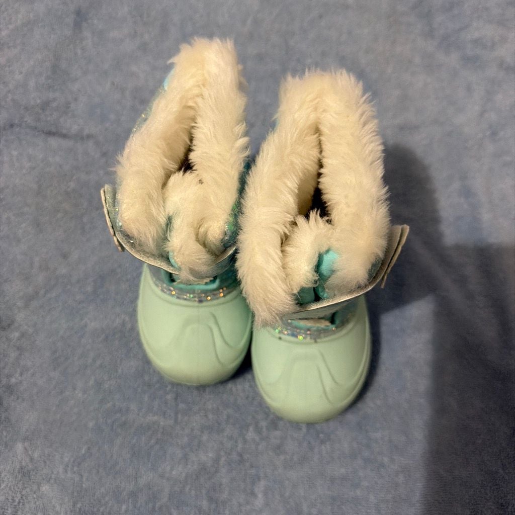 Disney Frozen Snow Boots Elsa Olaf Aqua Blue 2