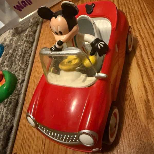 Disney Mickey Mouse Convertible Talking Cruiser Car Mattel
