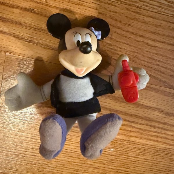Disney House of Mouse Minnie Mouse Plush Toy with Red Phone