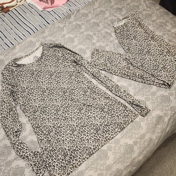 Cuddl Duds Animal Print Pajama Set