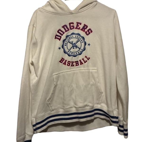 Genuine Merchandise Los Angeles Dodgers Hoodie Size M White