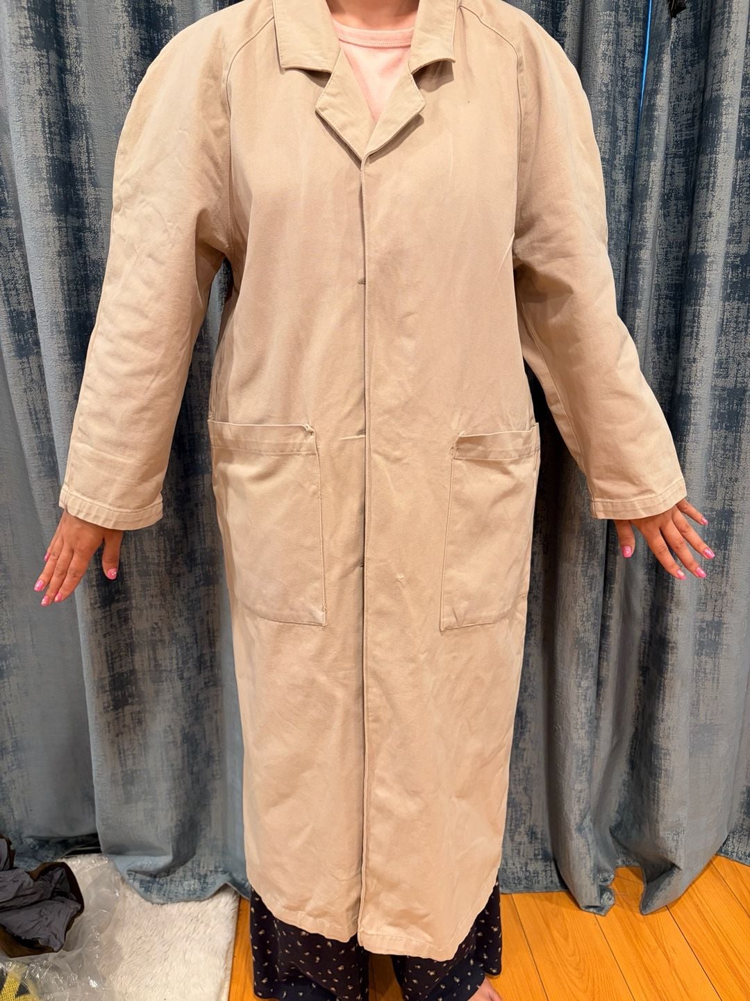 1930s Ivory Cotton Duster Jacket M 2
