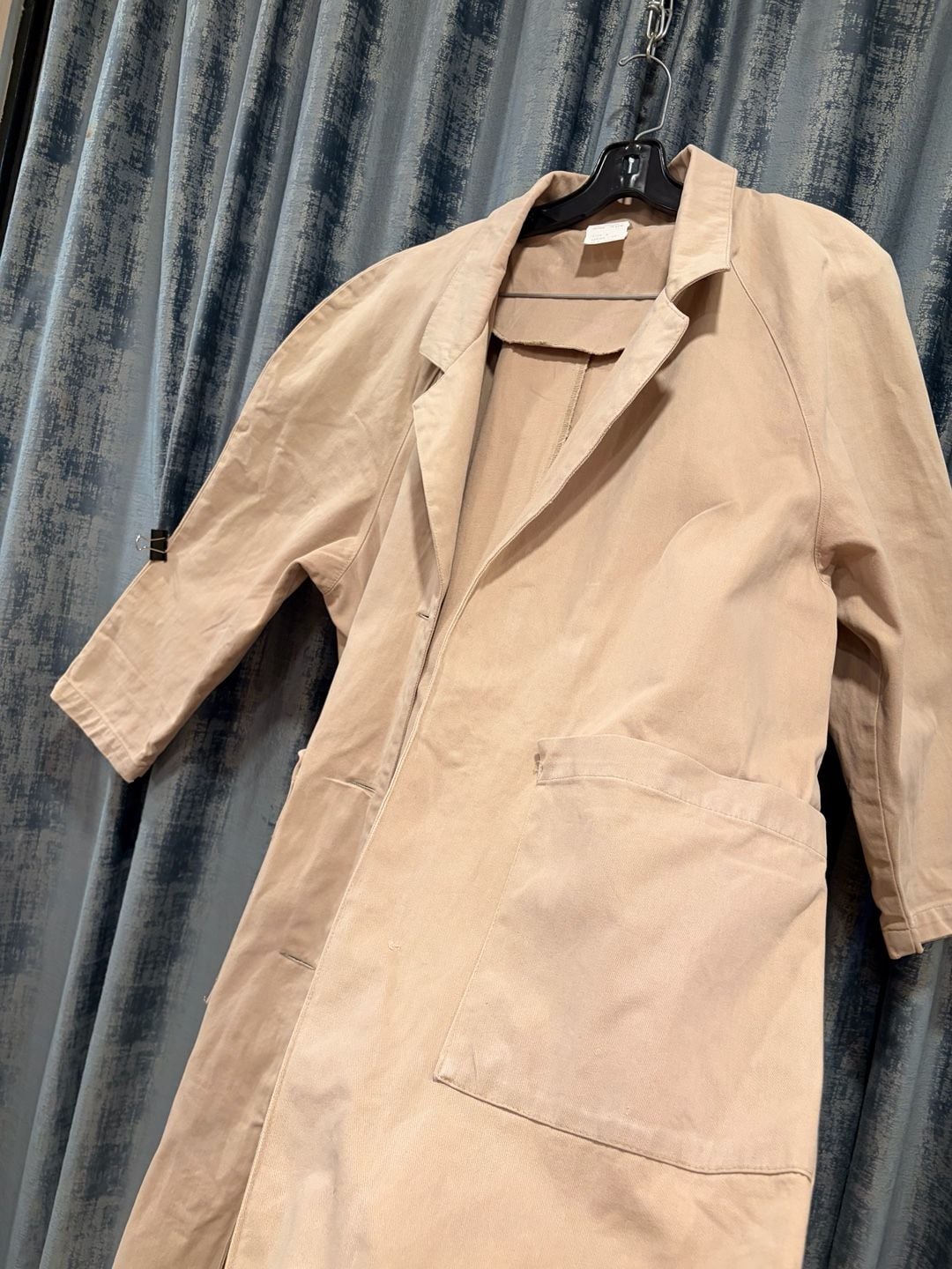 1930s Ivory Cotton Duster Jacket M 4