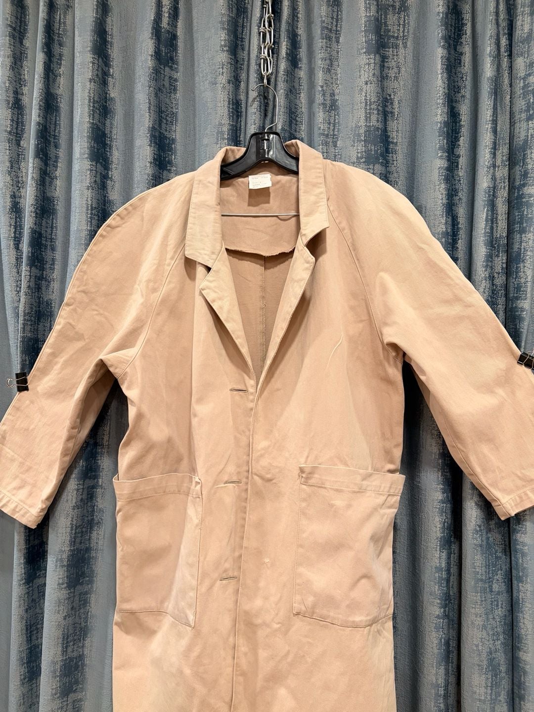 1930s Ivory Cotton Duster Jacket M 8