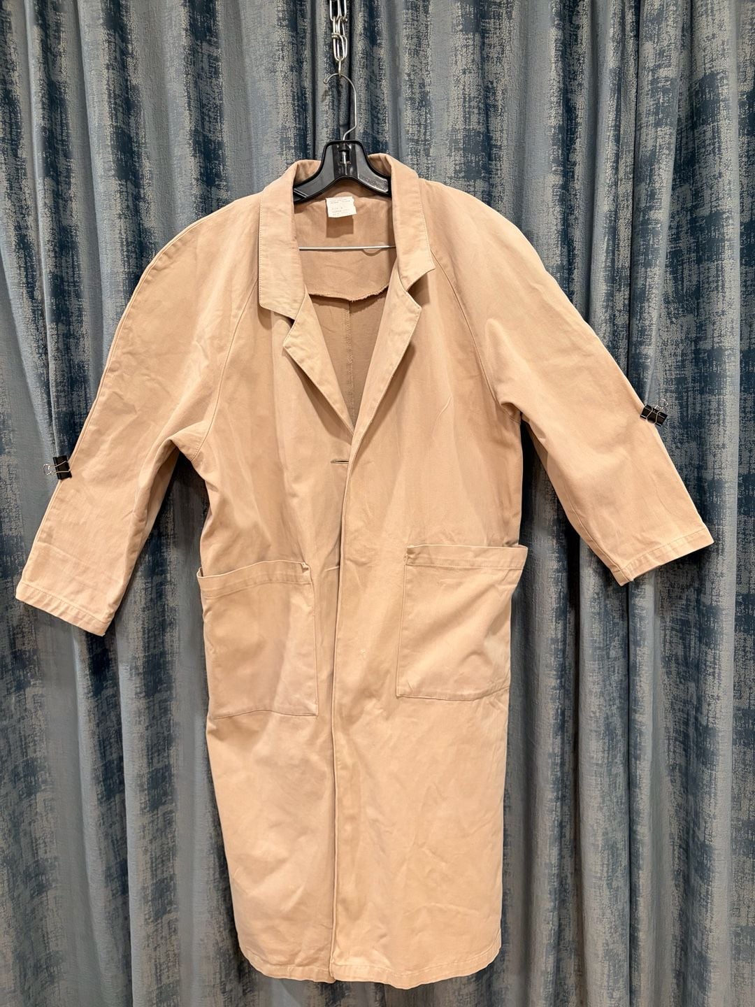 1930s Ivory Cotton Duster Jacket M 9