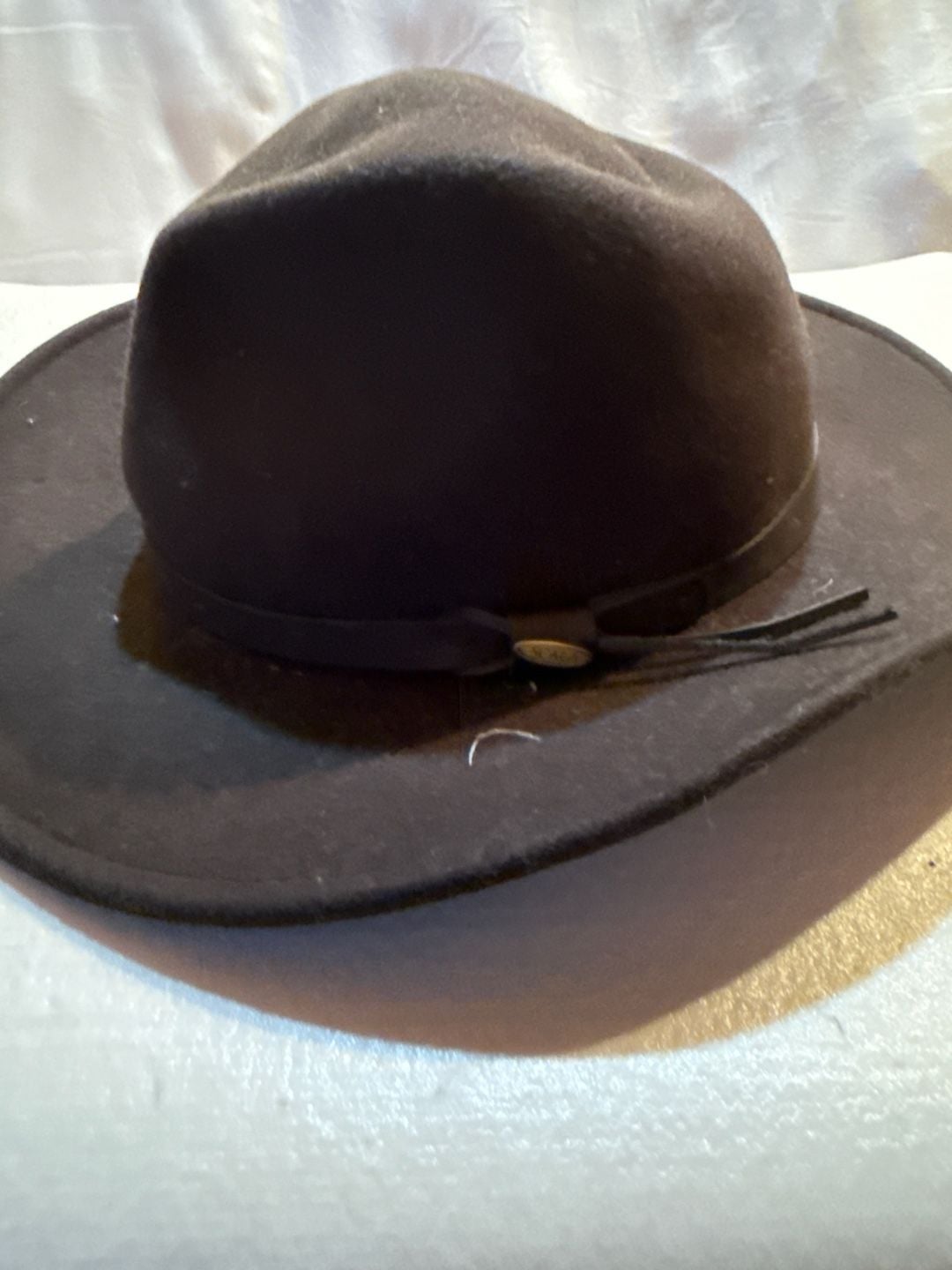 Scala Classico Wool Felt Fedora Hat Brown Leather Band 3
