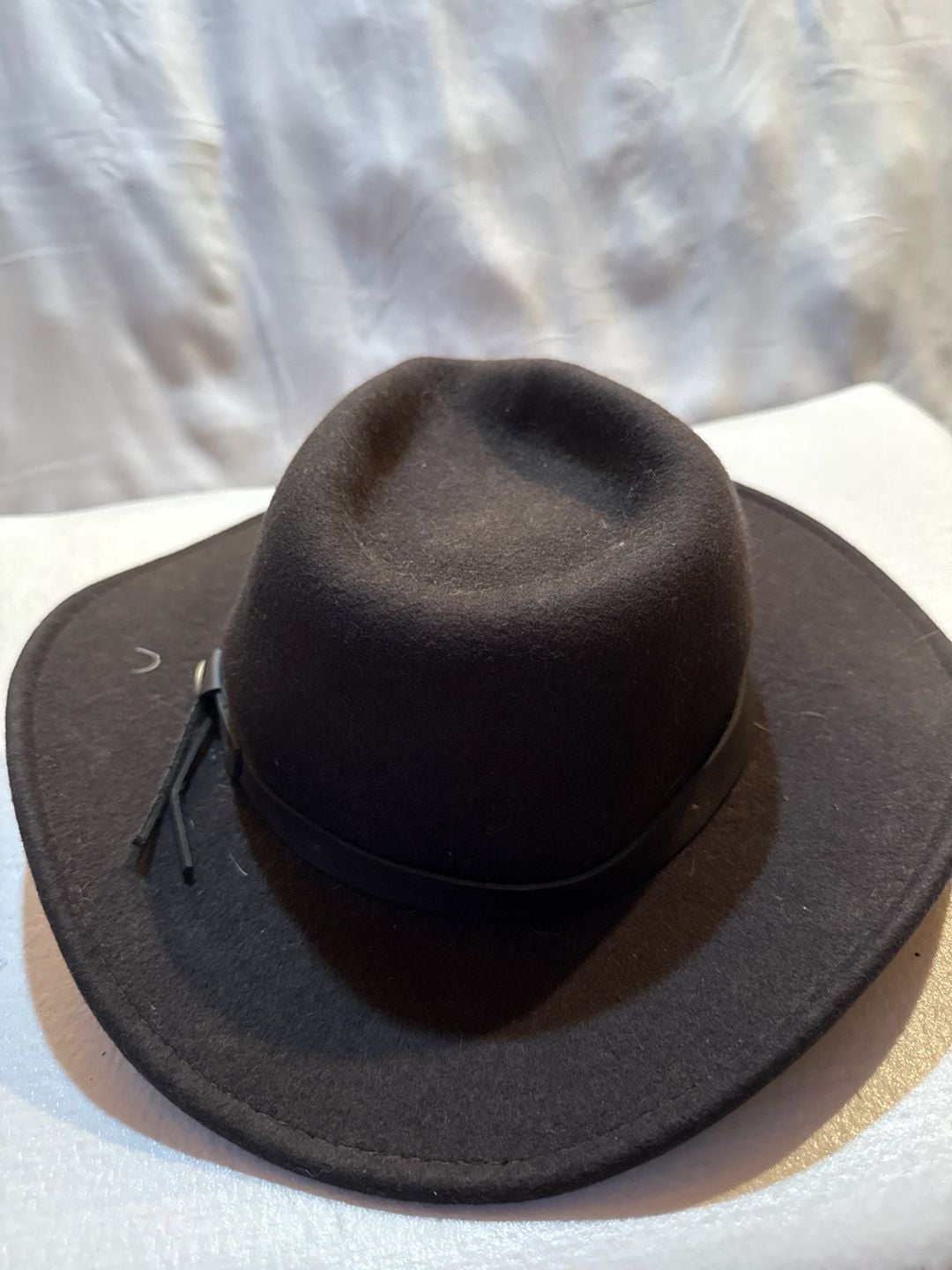Scala Classico Wool Felt Fedora Hat Brown Leather Band 4