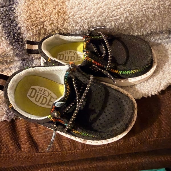 Hey Dude Toddler Shoes Black Slip On
