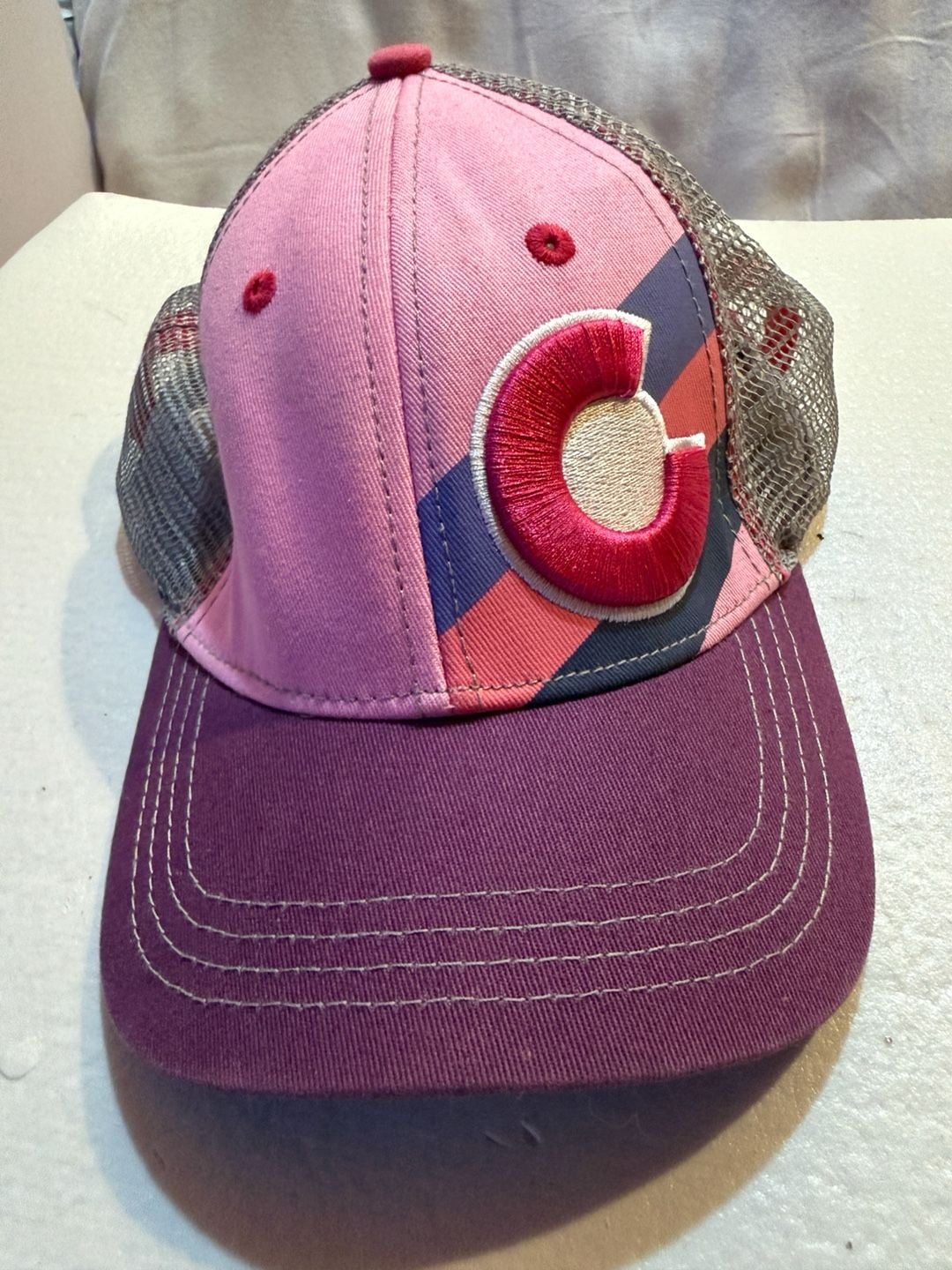 YoColorado Kids Pink Berry Colorado Trucker Hat Snapback Mesh Ages 3-7 2