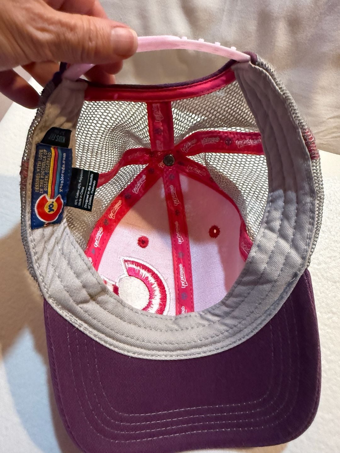 YoColorado Kids Pink Berry Colorado Trucker Hat Snapback Mesh Ages 3-7 6