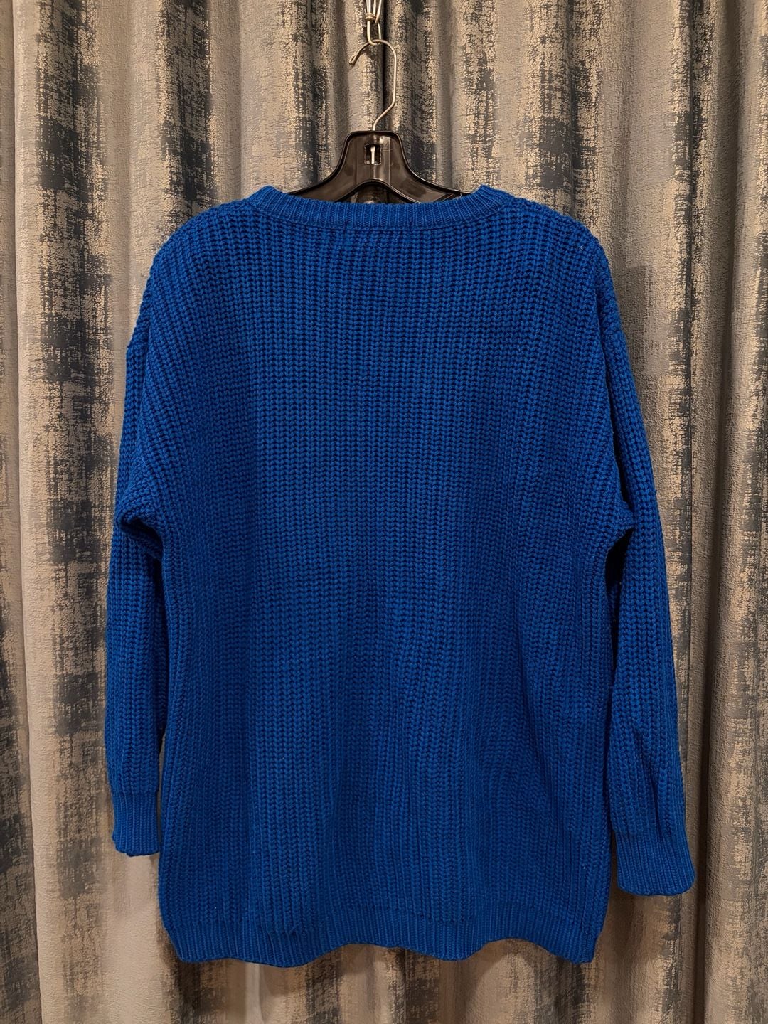 Vintage Keynotes Crew Neck Sweater Size S Royal Blue Acrylic Knit 4