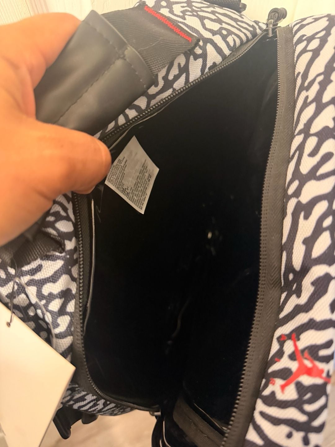 NEW Air Jordan Shoe Box Bag Large Size Logo Swoosh Elephant Print Retro NWT 6