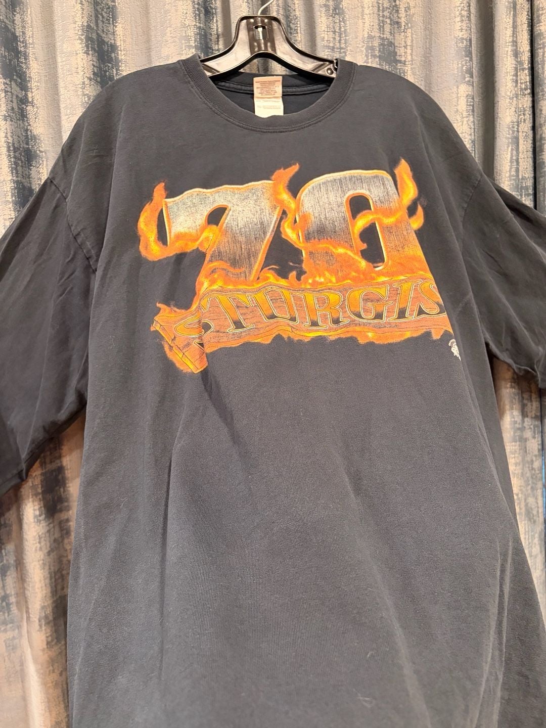 Very Rare Sturgis 70th Rally Long Sleeve Shirt Size XL Black 100% cotton 4