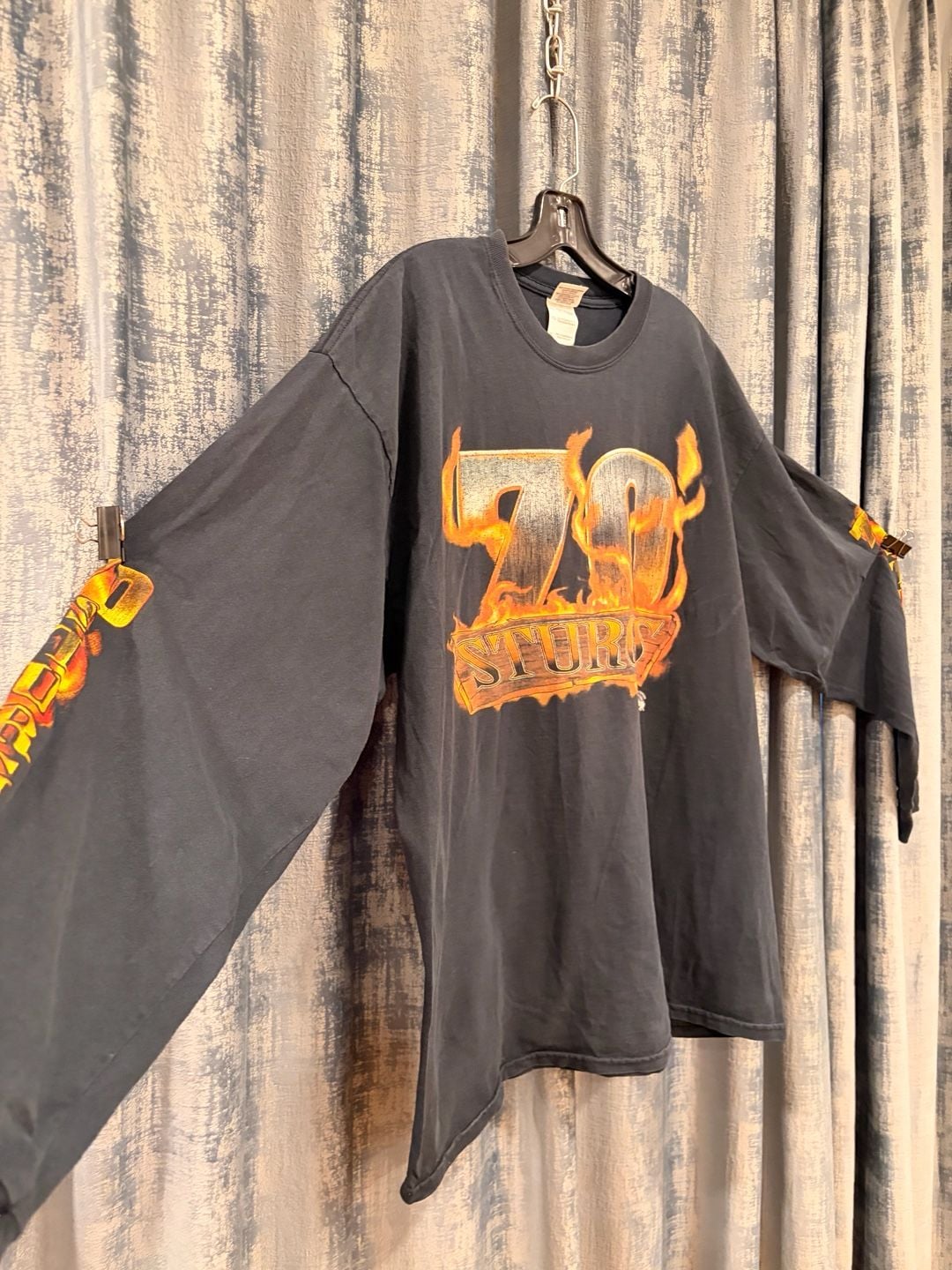 Very Rare Sturgis 70th Rally Long Sleeve Shirt Size XL Black 100% cotton 7