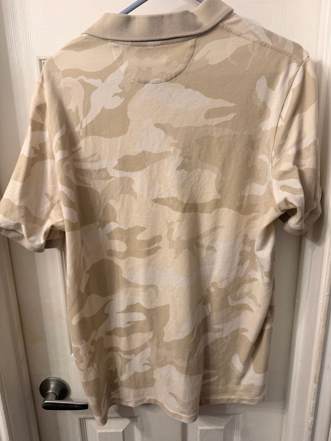 Polo Ralph Lauren Polo Shirt Size L Beige Camo Classic Fit 6