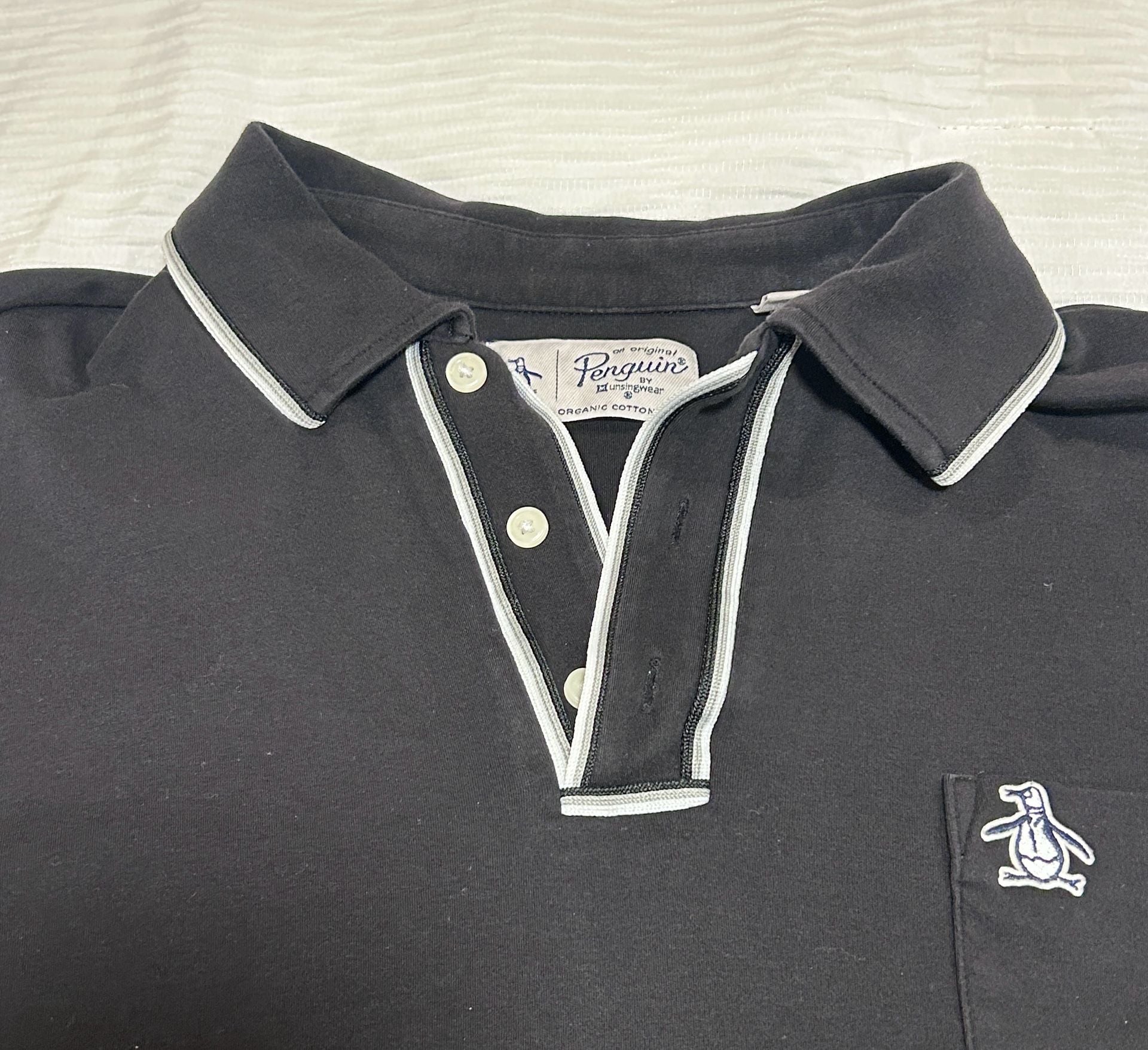 Original Penguin Earl Polo Shirt Black 7
