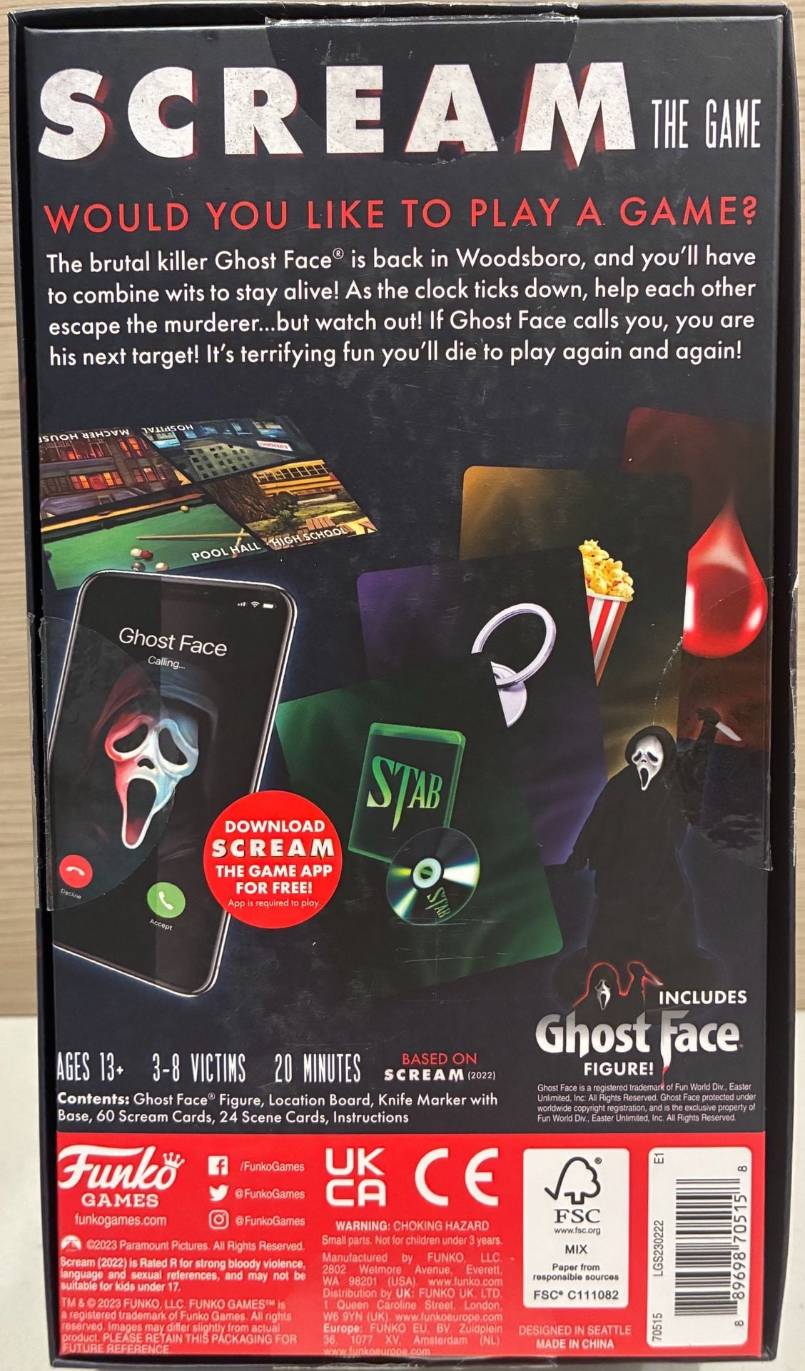 Funko Games Scream The Game Cooperative Board Game with Ghost Face Figure 2