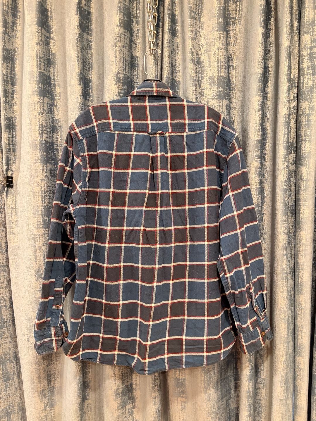 Vintage Jachs Mfg Heritage Flannel Plaid Button Up Shirt Blue 7