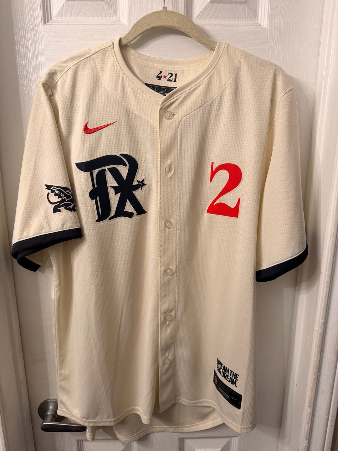 TEXAS RANGERS- CODY BRADFORD AUTOGRAPH CITY CONNECT #61 NIKE JERSEY JSA CB64988 1