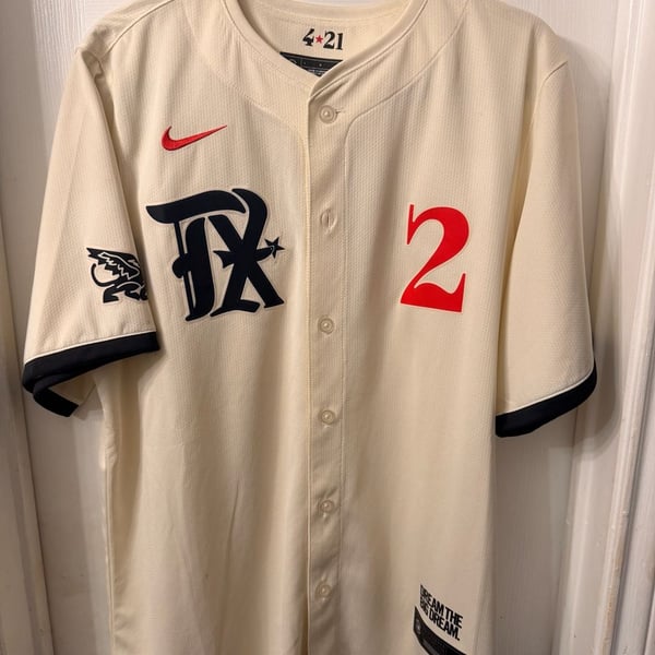 TEXAS RANGERS- CODY BRADFORD AUTOGRAPH CITY CONNECT #61 NIKE JERSEY JSA CB64988