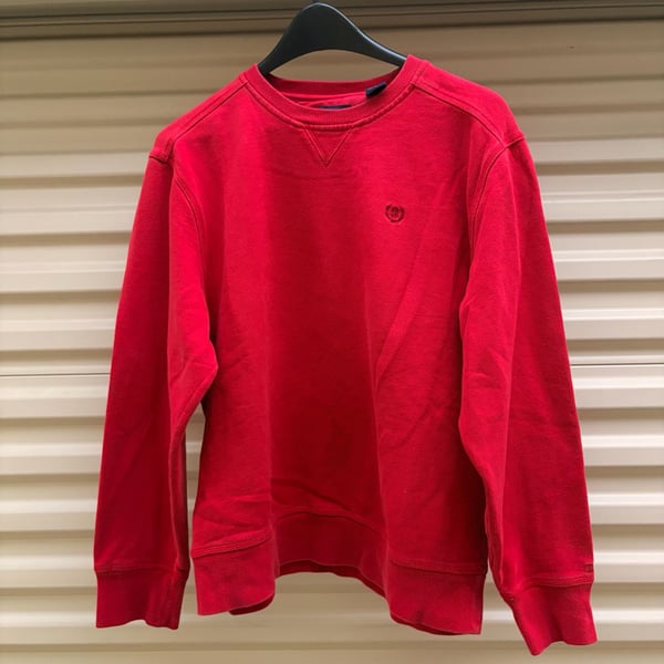 IZOD Sweatshirt Size M Red Crewneck Pullover
