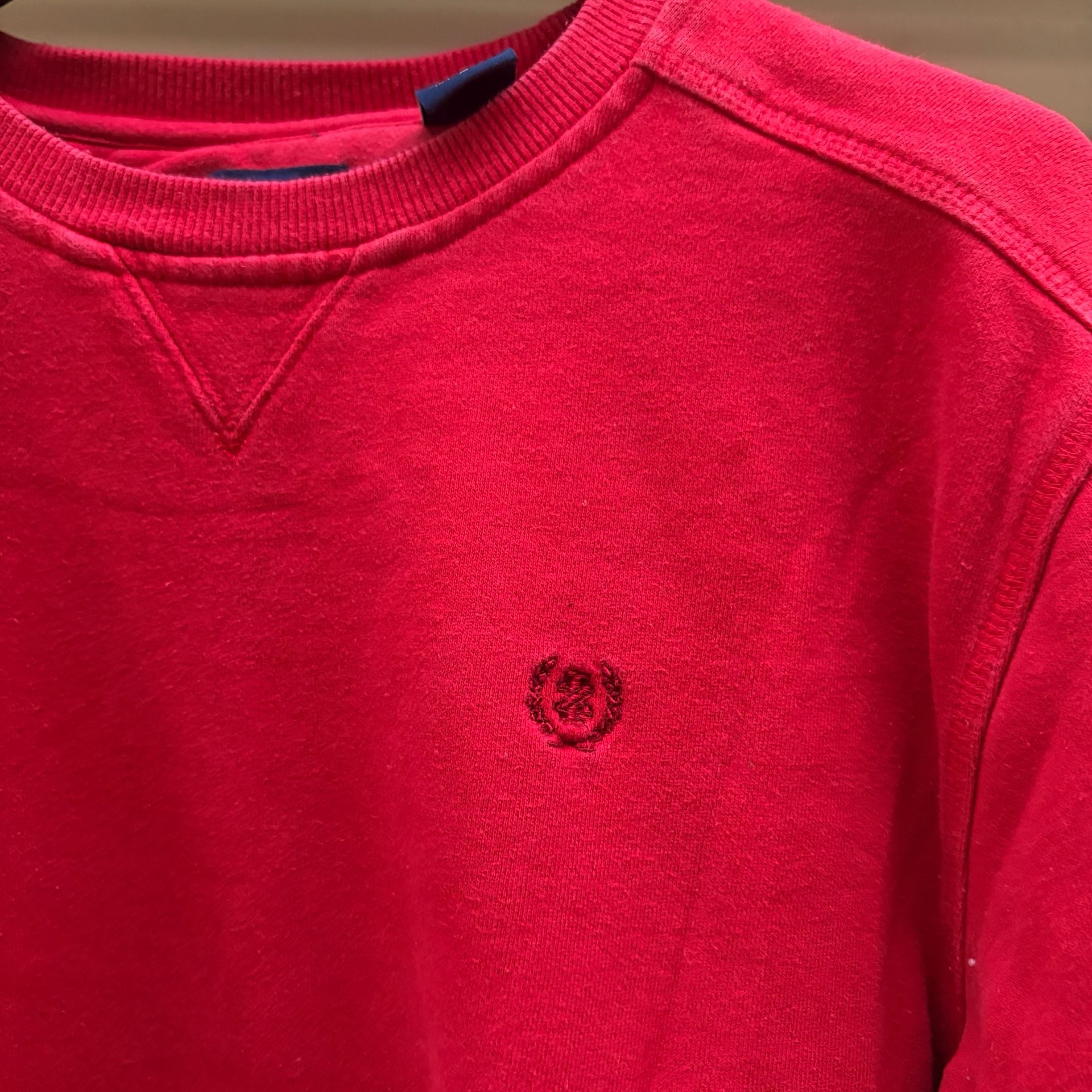 IZOD Sweatshirt Size M Red Crewneck Pullover 3