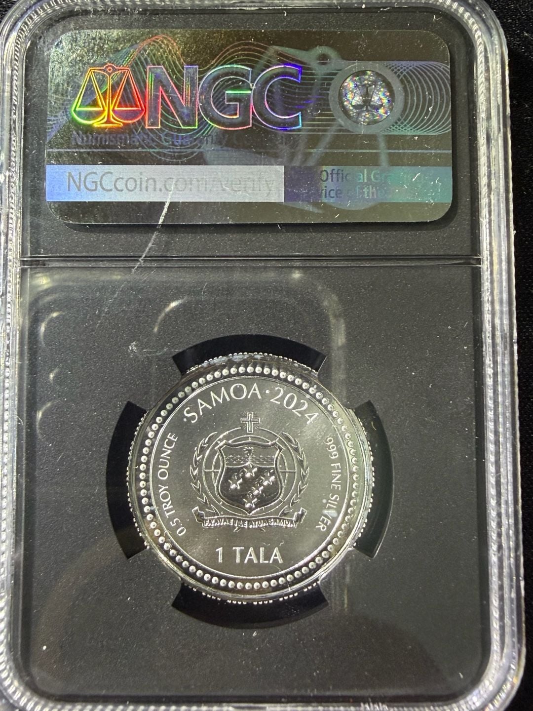 Samoa 2024 Year of the Dragon Silver MS 70 NGC Coin 3