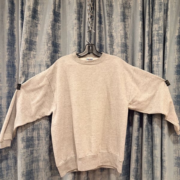 Jerzees Activewear Sweatshirt Size XL Grey Nublend