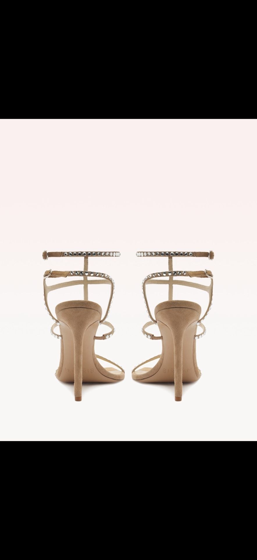 Alexandre Birman Amanda 100 Meringue Crystal Sandals Size 38.5 – MSRP $1,095 4
