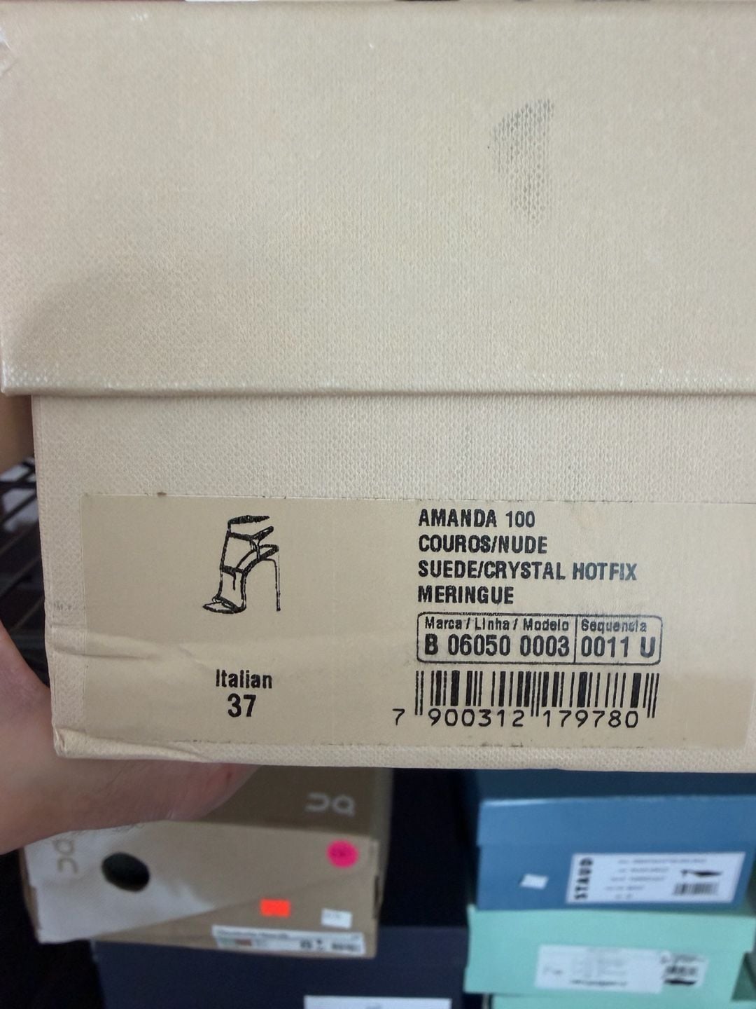 Alexandre Birman Amanda 100 Meringue Crystal Sandals Size 37 US 7 – MSRP $1,095 6