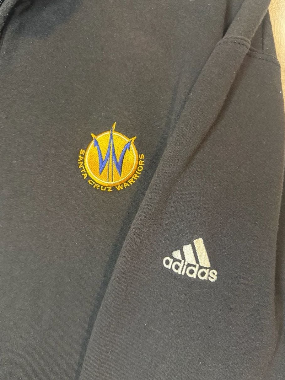 Adidas Santa Cruz Warriors 1/4 Zip Pullover Size XL Black 5