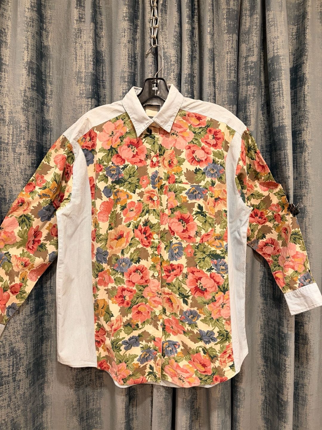 Maggie Sweet Floral Long Sleeve Button Down Shirt Vintage 2