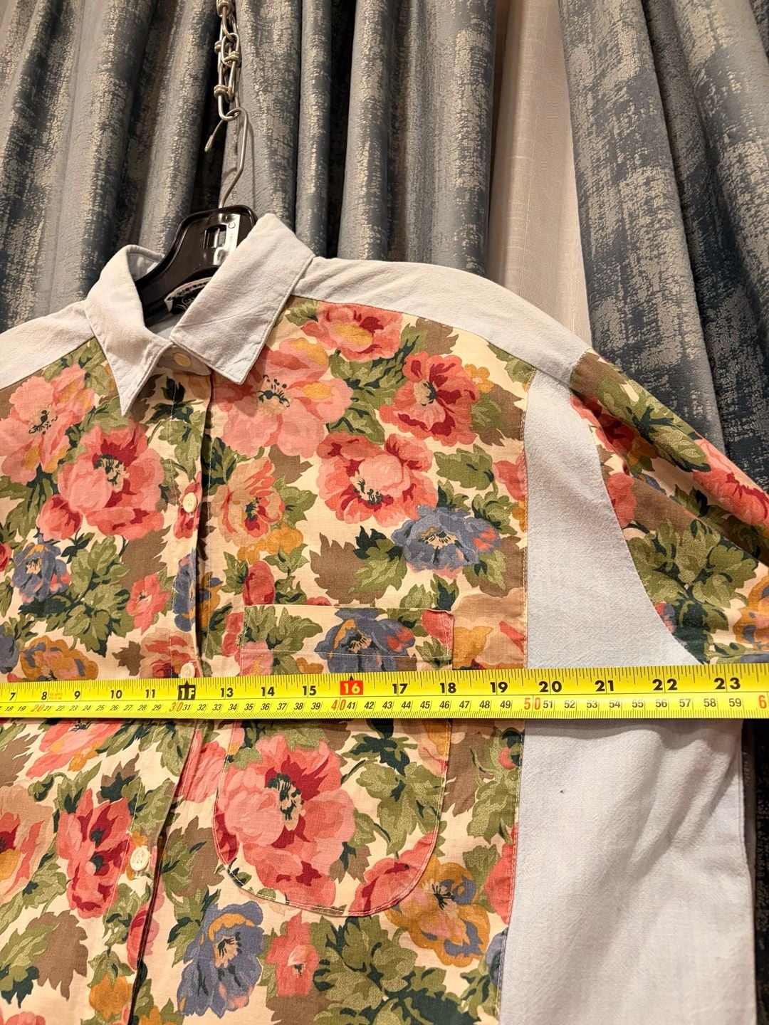 Maggie Sweet Floral Long Sleeve Button Down Shirt Vintage 4