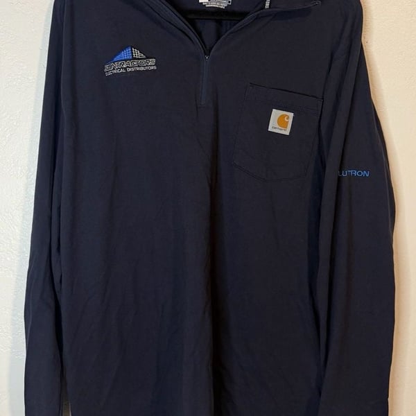 Carhartt Force Quarter Zip Long Sleeve Shirt Size L