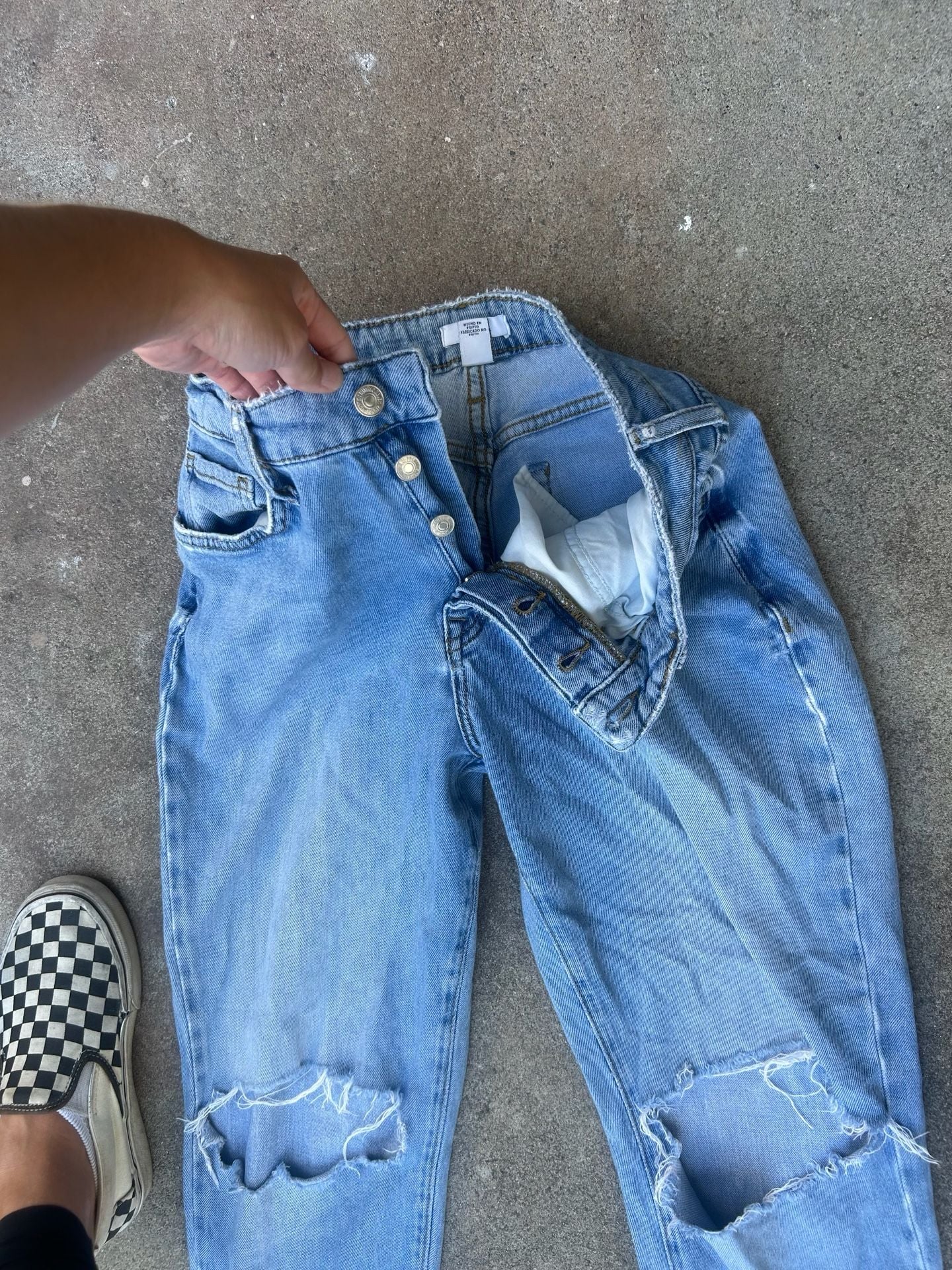Forever 21 Mom Jeans High Rise Straight Leg Denim Size 27 3