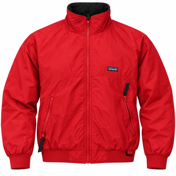 White Sierra Jacket Size M Red Nylon Bomber Fleece Lined Vintage 90s