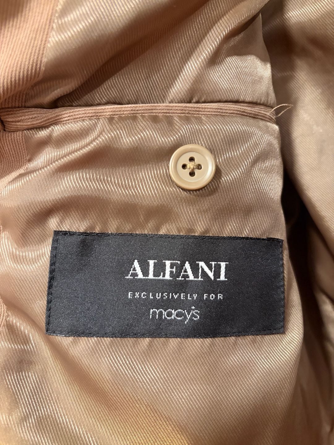 Alfani Blazer Size 44 R Brown Corduroy Sport Coat Jacket 3