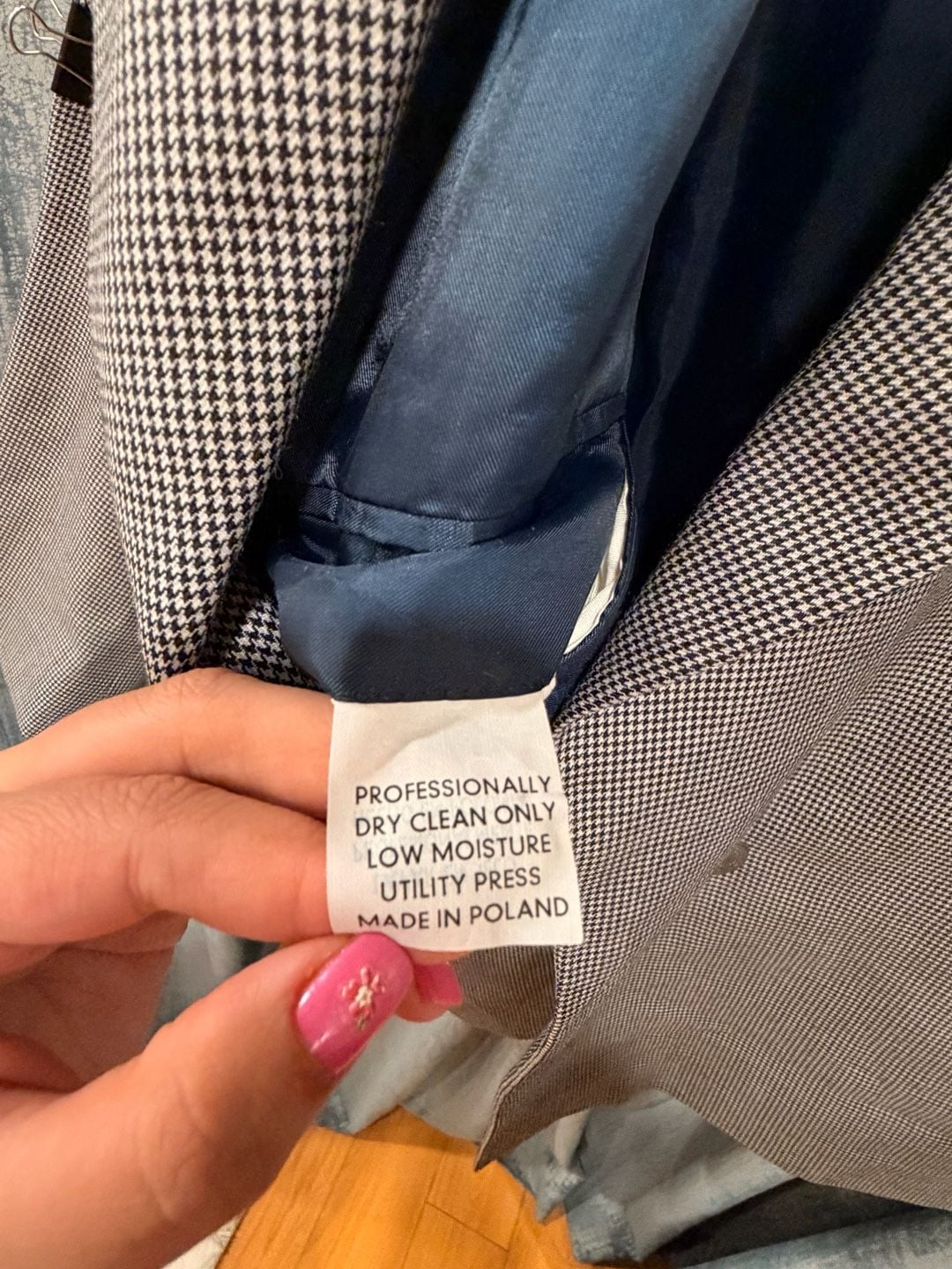 Professional Apparel VF Imagewear Inc Houndstooth Blazer Size 46 L 4