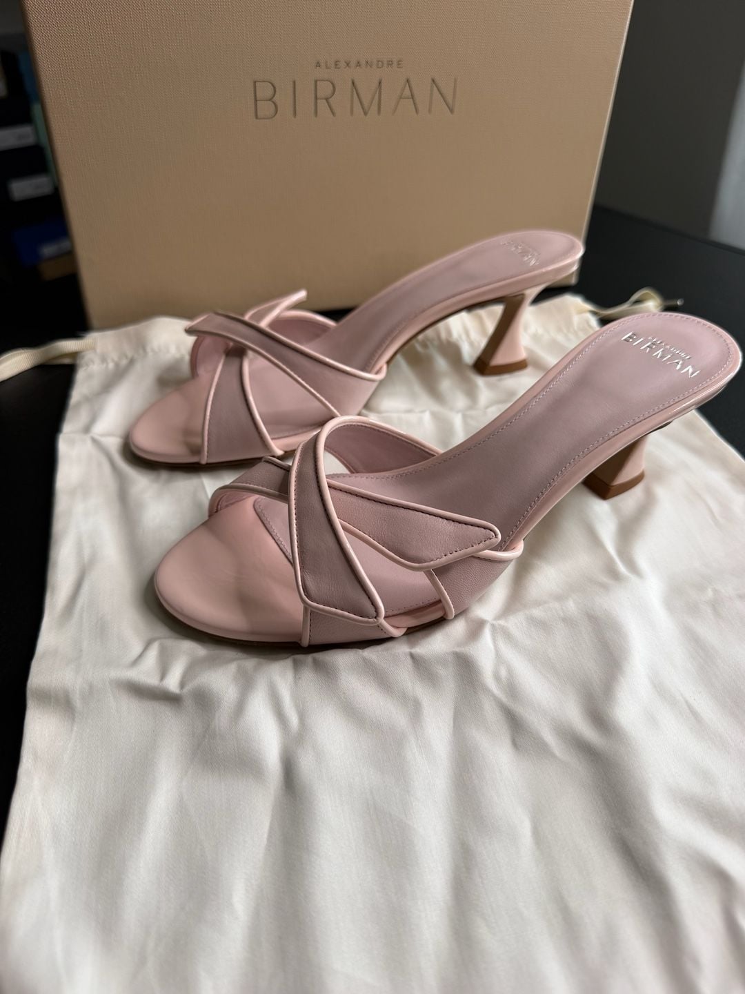 Alexandre Birman Tita Cross 60 Frost Pink Sandals IT 36.5 – MSRP $695 – BNIB 4
