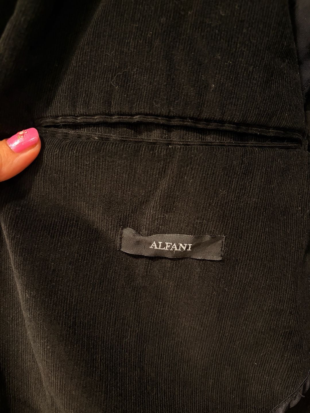 Alfani Corduroy Blazer Size XXL Black 5