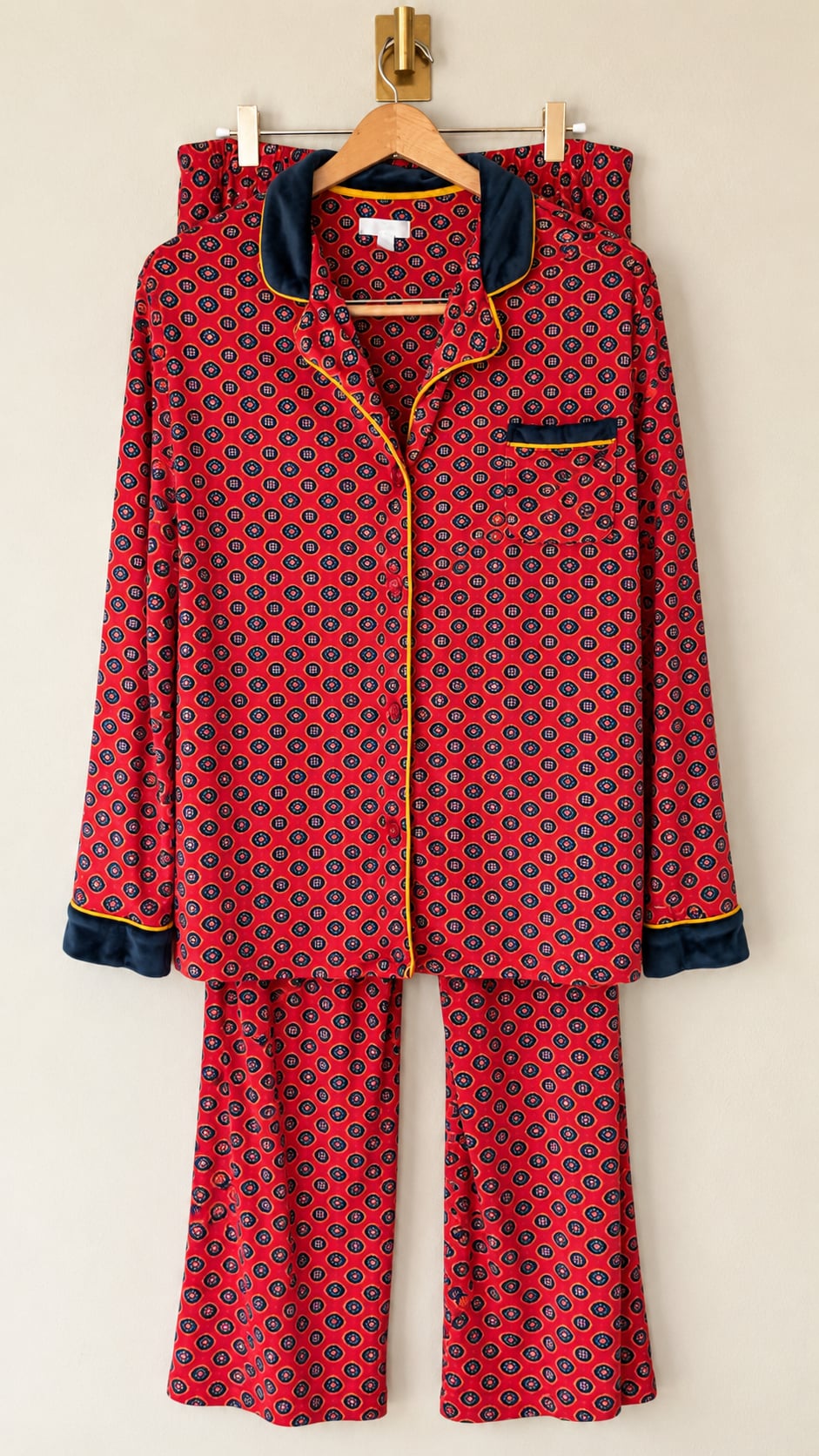 Secret Treasures Pajama Set Red Geo Print XL 1