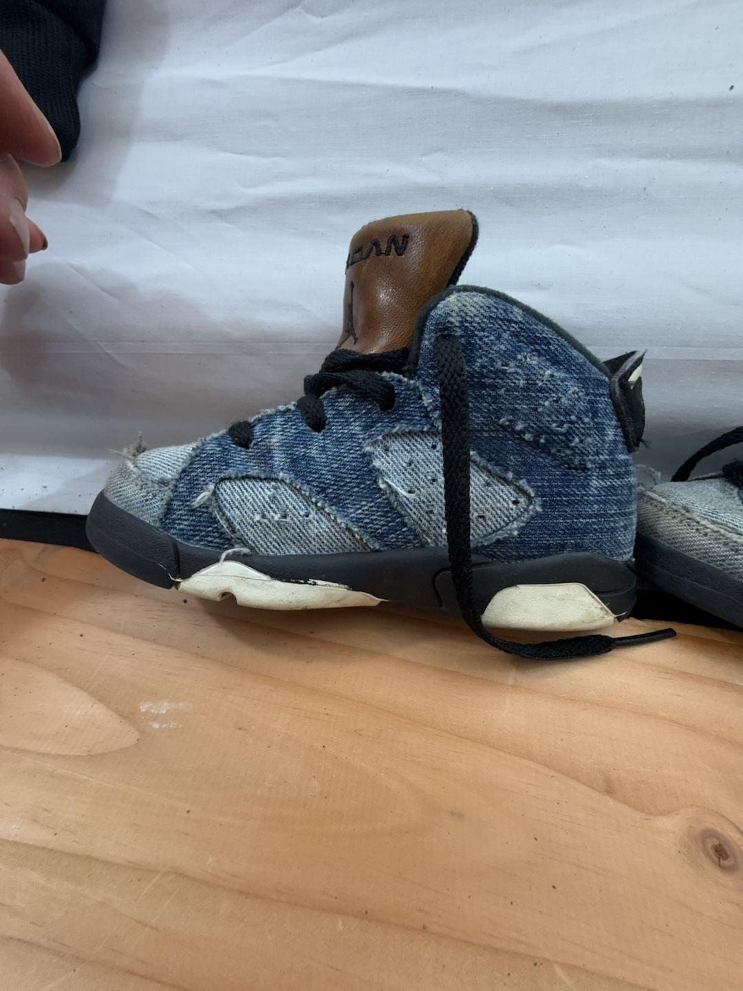 Jordan 6 Retro Washed Denim Toddler Size 8C Shoes CV5488-401 9