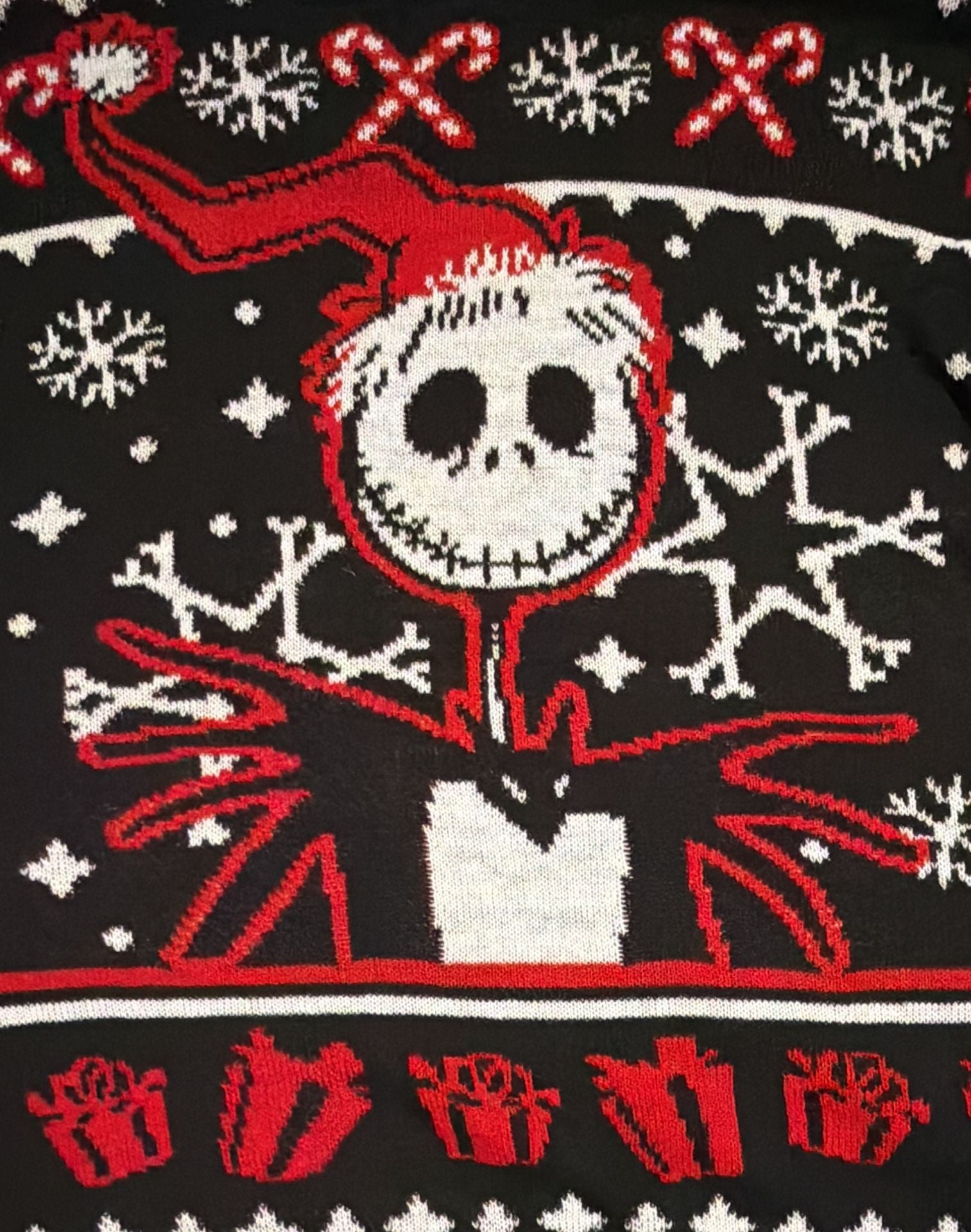 Disney The Nightmare Before Christmas Sweater Size 3XL Black Holiday 4