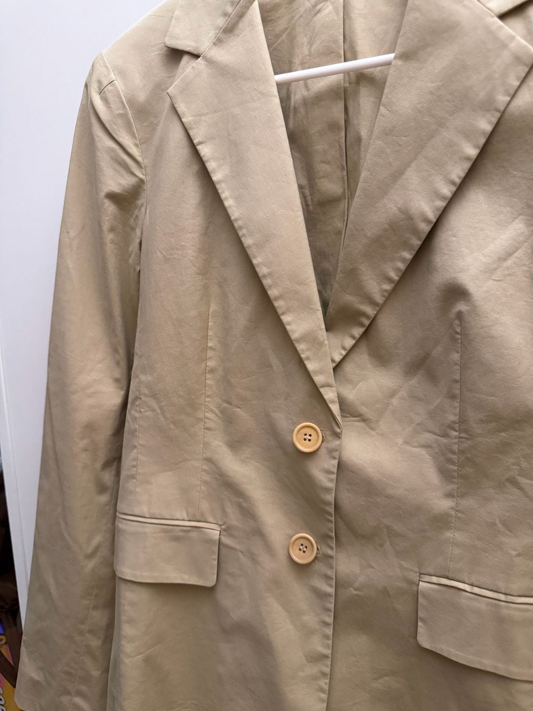 Theory Beige Cotton Blazer 3