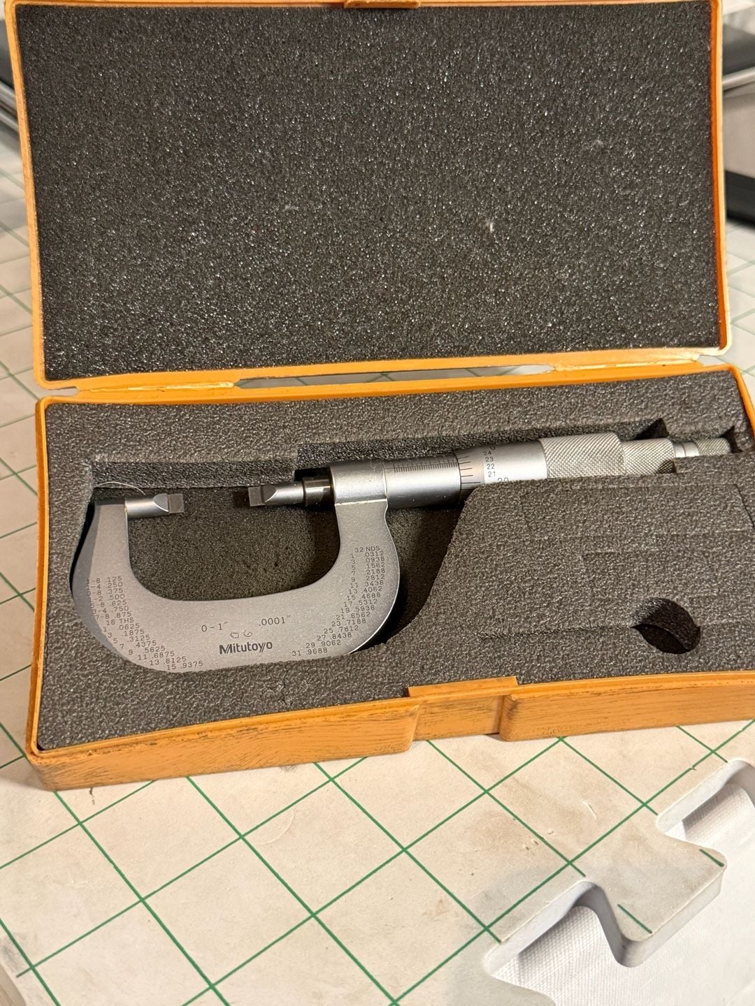 Mitutoyo Blade Micrometer 122-151 Size 0-1" 1